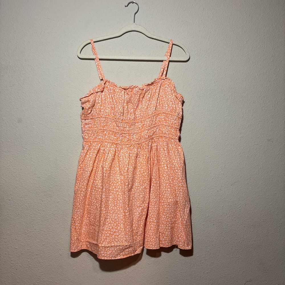 Wild Fable Orange Floral Kids Dress